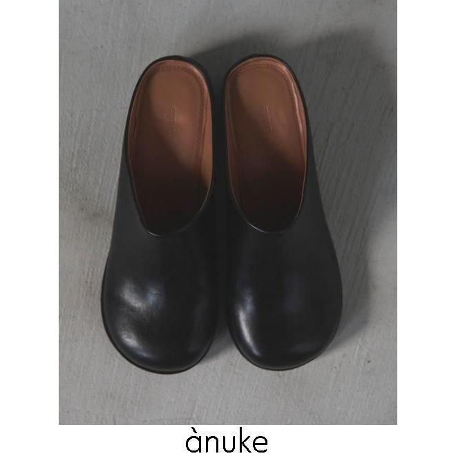 anuke / アンヌーク Ecoleather Heel Slip-ons☆ 25秋冬