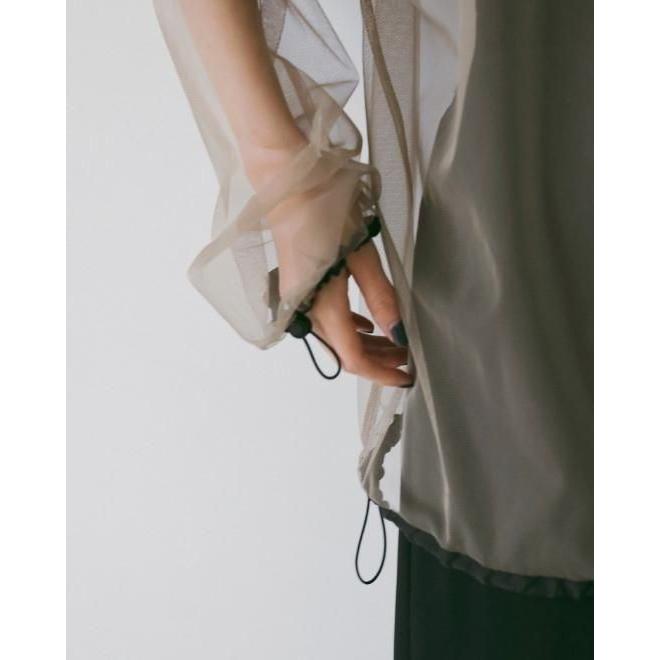 anuke（アンヌーク） Tulle Zip Blouzon☆ 26春夏予約 62610201 入荷