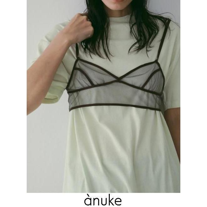 anuke（アンヌーク） Bicolor Tulle Bratop☆ 26春夏 62610406
