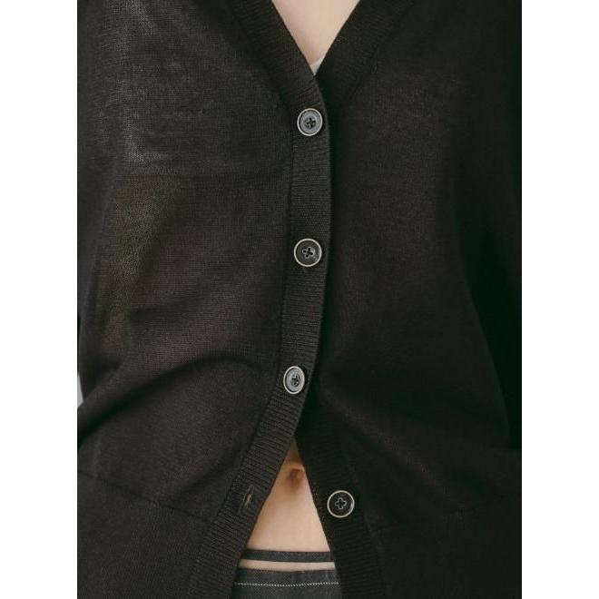 anuke（アンヌーク） Highgauge Sheer Cardigan☆ 26春夏 62610522