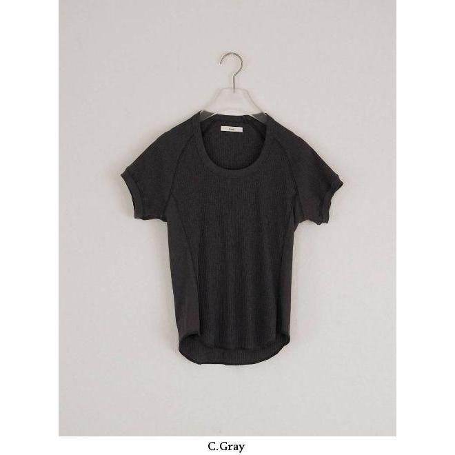 anuke（アンヌーク） Vintage Rib Tops 26秋冬2 62610608 カットソー