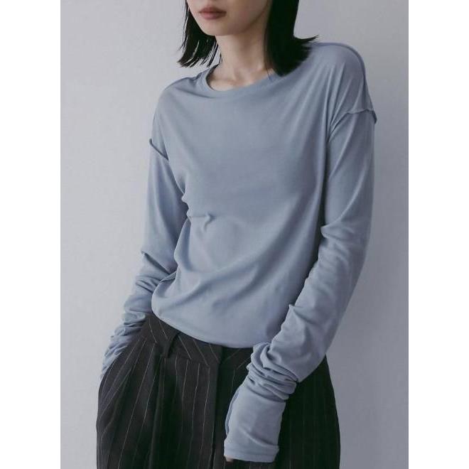 完売品★Sheer Crewneck Long T-shirts ànuke online store（アンヌーク） / Sheer Long T-ShirtsSheer Long T