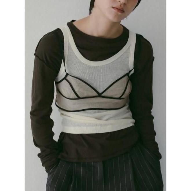 anuke（アンヌーク） (10%OFF~5/18) Sheer Long T-Shirts 26春夏
