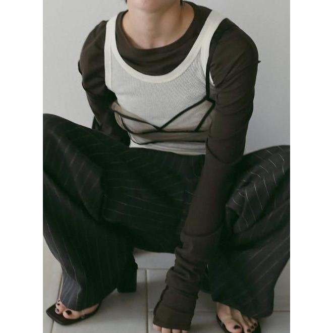 anuke（アンヌーク） Sheer Long T-Shirts 26春夏 62610624 : Hearty