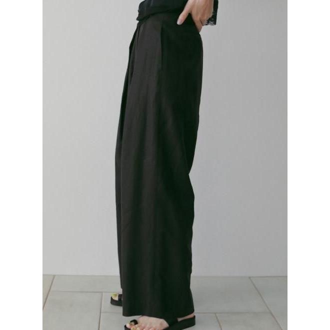 anuke (PT5倍~11/3) / アンヌーク Sheer Tuck Pants☆ 26春夏