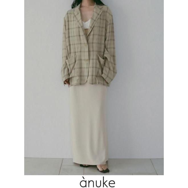 anuke（アンヌーク） Georgette Pencil Skirt☆ 26春夏予約 62610801
