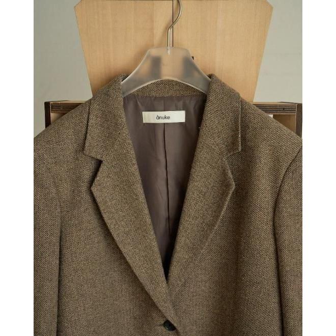 新品 完売anuke Herringbone Wool Jacket ベージ38 anuke（アンヌーク） 【SOLD OUT】anuke Herringbone Wool Jacket