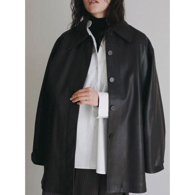 anuke（アンヌーク） (PT5倍~3/8) Ecoleather Over Jacket 26秋冬予約