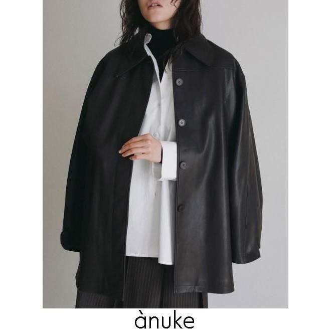 anuke（アンヌーク） (PT5倍~3/8) Ecoleather Over Jacket 26秋冬予約