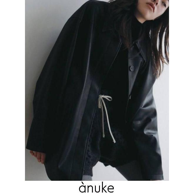anuke（アンヌーク） (PT5倍~3/8) Ecoleather Over Jacket 26秋冬予約
