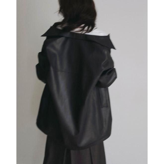 anuke（アンヌーク） (PT5倍~3/8) Ecoleather Over Jacket 26秋冬予約