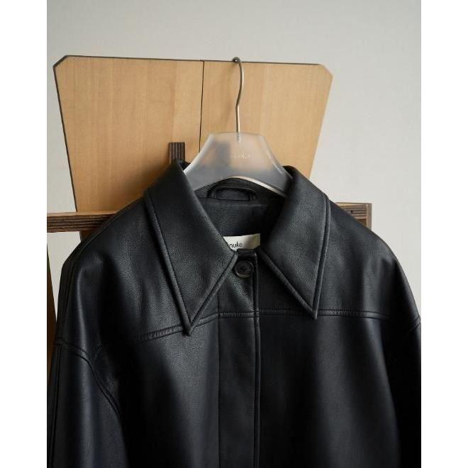 anuke（アンヌーク） (PT5倍~3/8) Ecoleather Over Jacket 26秋冬予約