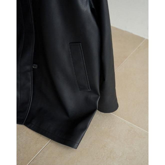 anuke（アンヌーク） (PT5倍~3/8) Ecoleather Over Jacket 26秋冬予約