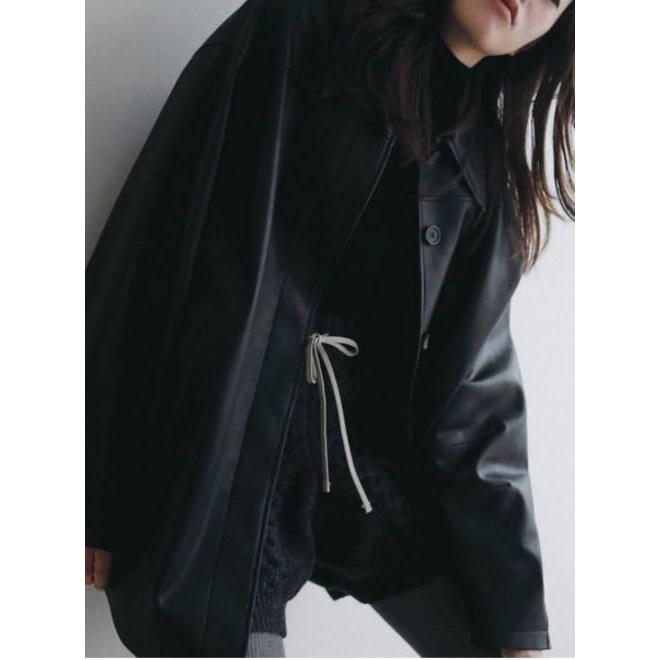 anuke（アンヌーク） (PT5倍~3/8) Ecoleather Over Jacket 26秋冬予約