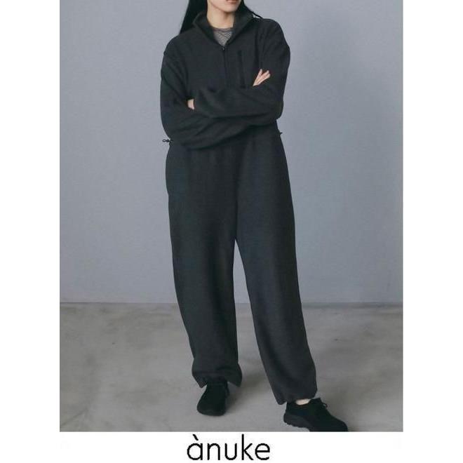 anuke フリース ハーフジップコンビネゾン38 anuke（アンヌーク） フリースハーフジップコンビネゾン Fleece