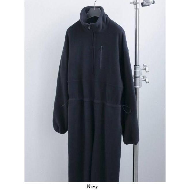 anuke（アンヌーク） フリースハーフジップコンビネゾン Fleece