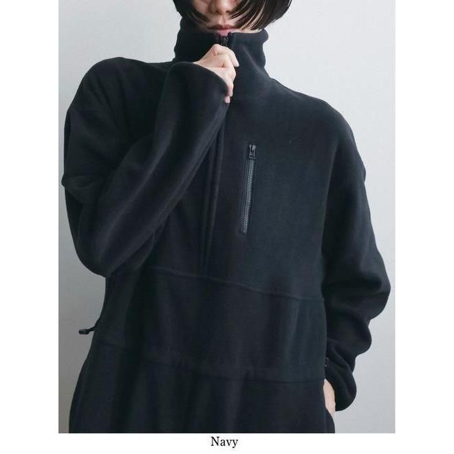 anuke（アンヌーク） フリースハーフジップコンビネゾン Fleece