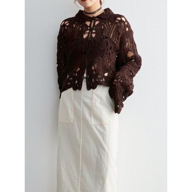anuke（アンヌーク） 刺繍オーバーシャツ Embroidery Over Shirts