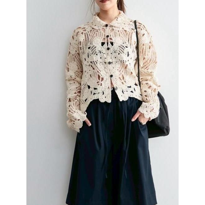 anuke（アンヌーク） Embroidery Over Shirts☆ 26秋冬予約 62620402
