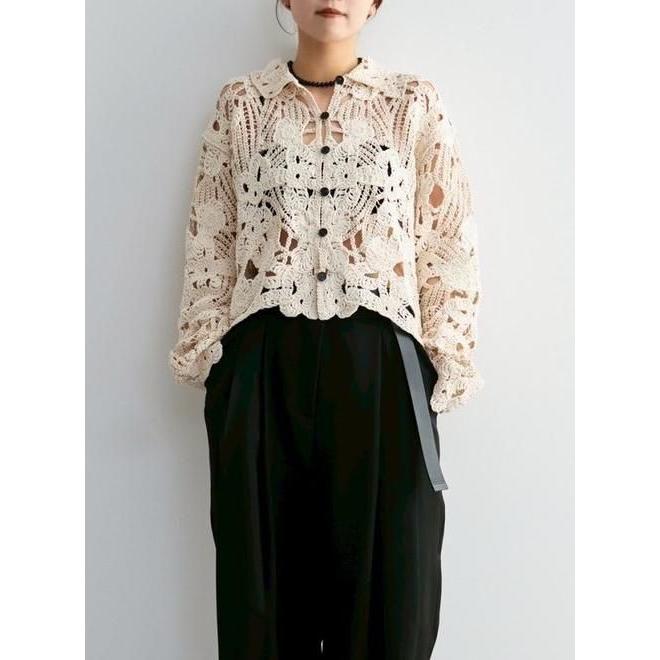 anuke（アンヌーク） 刺繍オーバーシャツ Embroidery Over Shirts