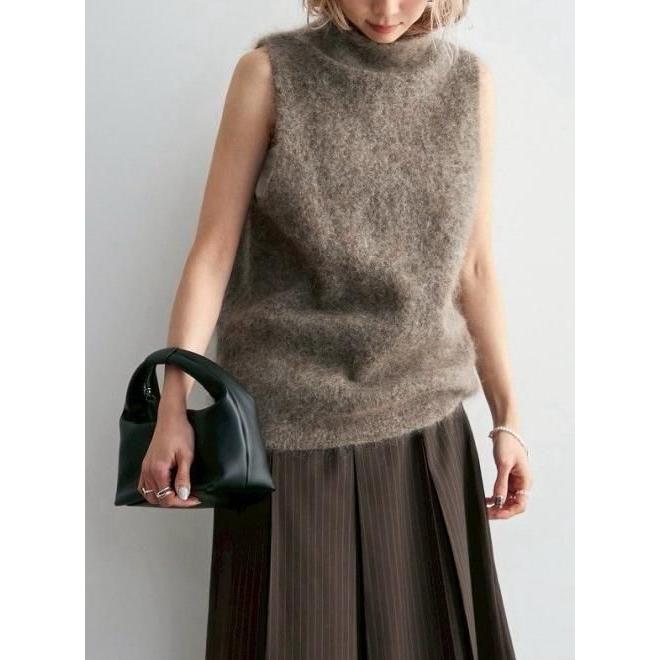 anuke（アンヌーク） ノースリーブモヘアニット Sleeveless Mohair