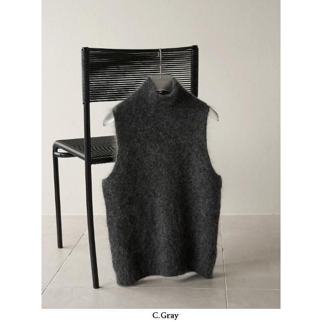ànuke ノースリーブニット anuke（アンヌーク） ノースリーブモヘアニット Sleeveless Mohair