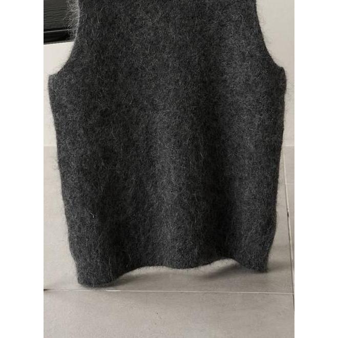 anuke（アンヌーク） ノースリーブモヘアニット Sleeveless Mohair