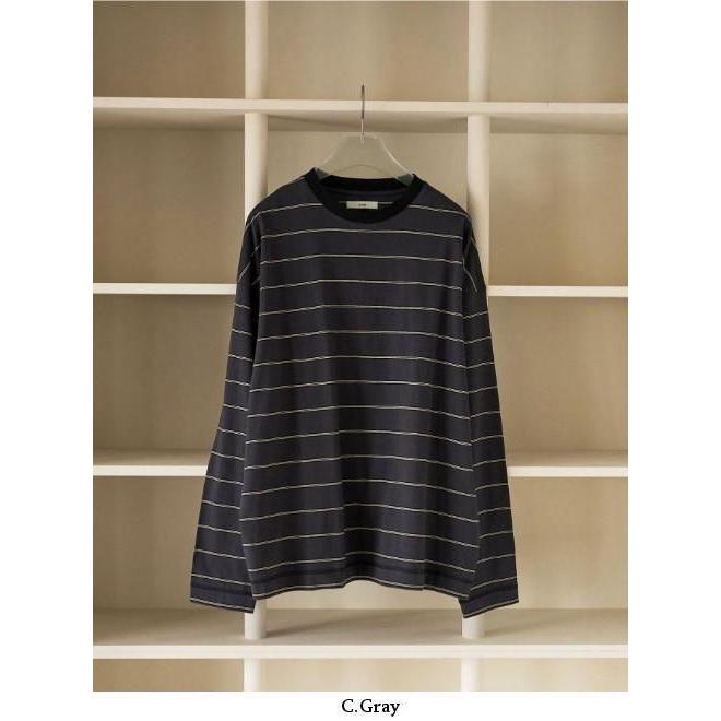 anuke（アンヌーク） ボーダールーズロング Border Loose Long T T