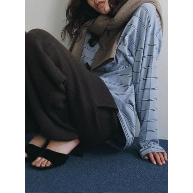 anuke（アンヌーク） ボーダールーズロング Border Loose Long T T