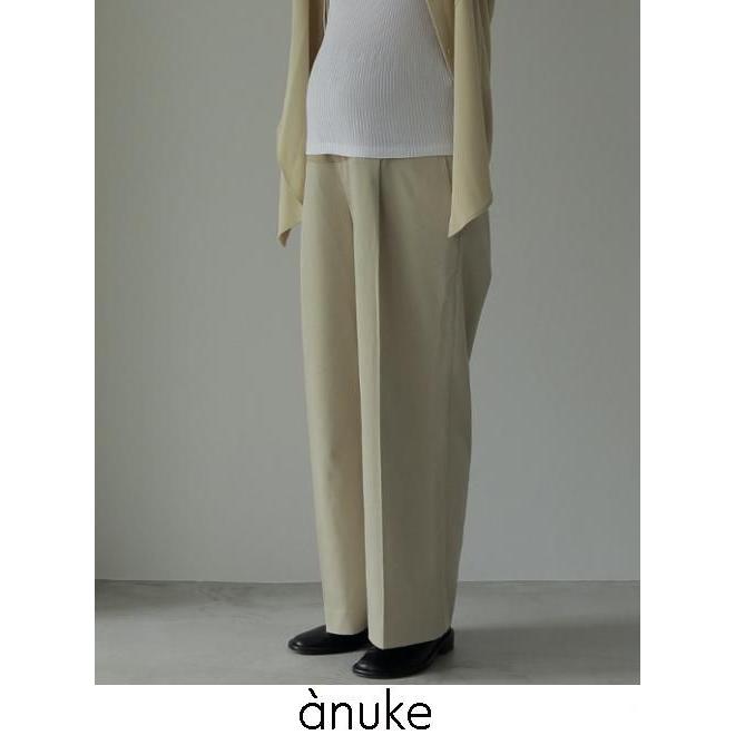 anuke（アンヌーク） (PT5倍~3/8) 'Reha. Tuck Wide Pants'' 26秋冬