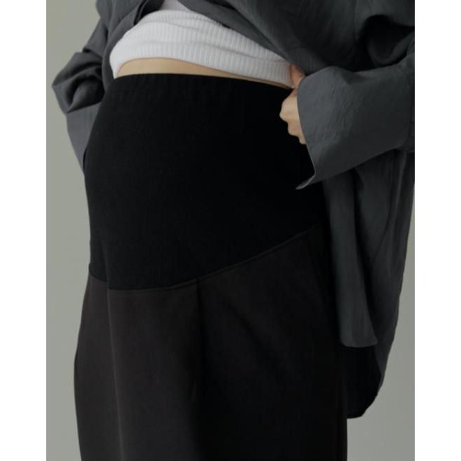 ànuke アンヌーク anukeReha. マタニティスカート　ブラック　38 anuke（アンヌーク） Reha. Tuck Maxi Skirt 26春夏 72410801