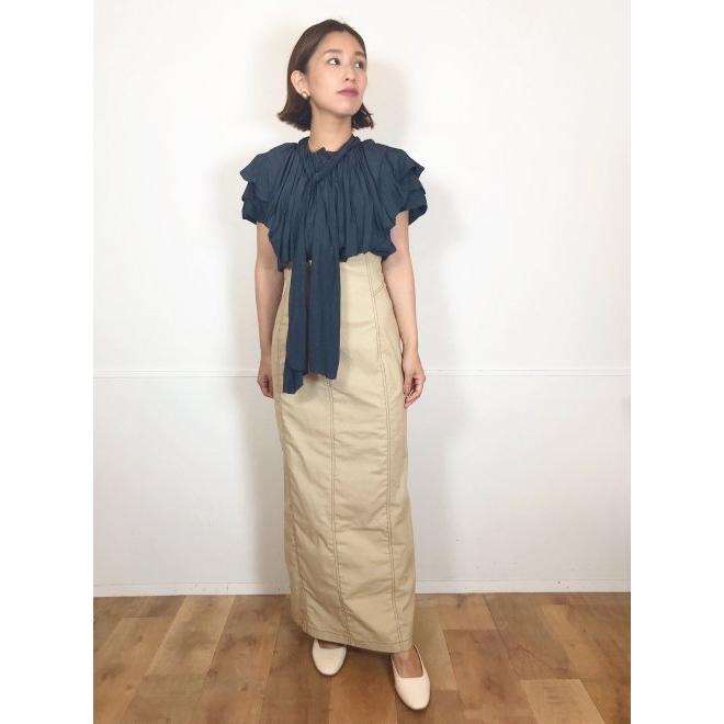 ココディール COCODEAL/ 配色ステッチタイトスカート 22秋冬