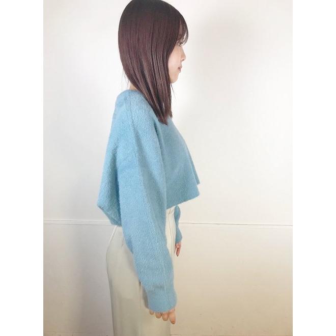 ココディール / COCODEAL 総針フェザーショートニット 22秋冬 ココディール / COCODEAL 総針フェザーショートニット 22秋冬