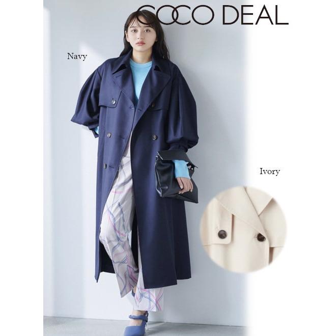 COCODEAL ココディール タックボリュームスリーブトレンチコート 23春