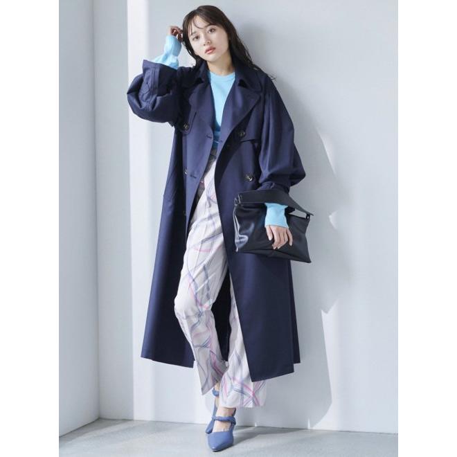 COCODEAL ココディール タックボリュームスリーブトレンチコート 23春