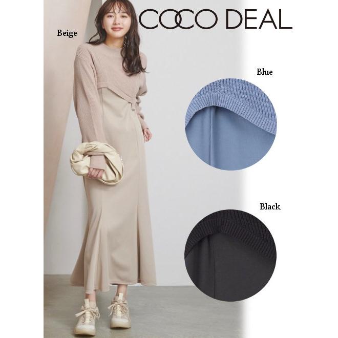 夏ファイナルセール40%OFF COCODEAL ココディール アシメニット 夏ファイナルセール40%OFF COCODEAL ココディール アシメニット