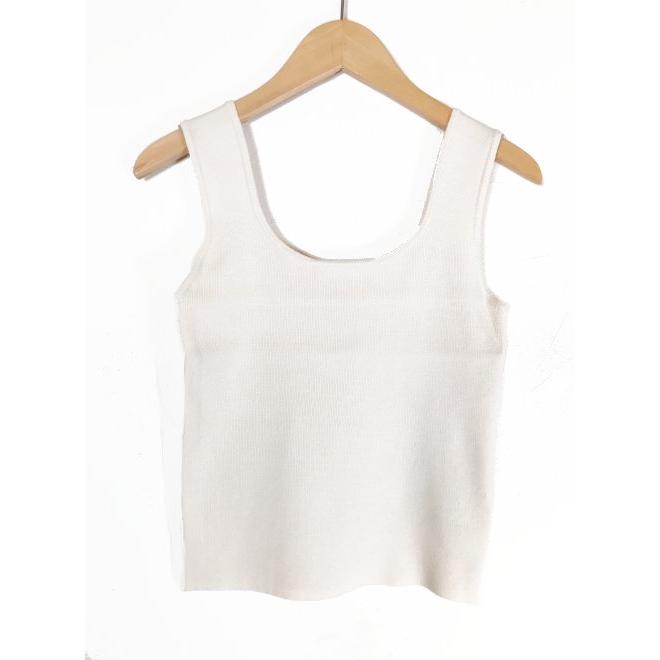 COCODEAL ココディール 総針スクエアニットタンクトップ 23春夏2