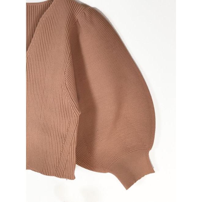 COCO DEAL♡オフショルパフスリーブニット COCO DEAL - オフショルパフスリーブニットの通販 by shop｜ココ