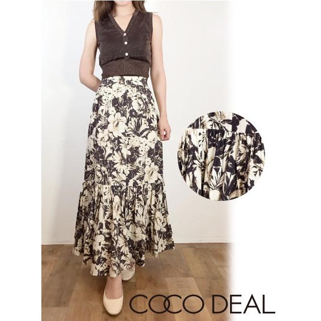 ココディール（COCO DEAL） (セール30%OFF&PT5) 水彩フラワーペプラム