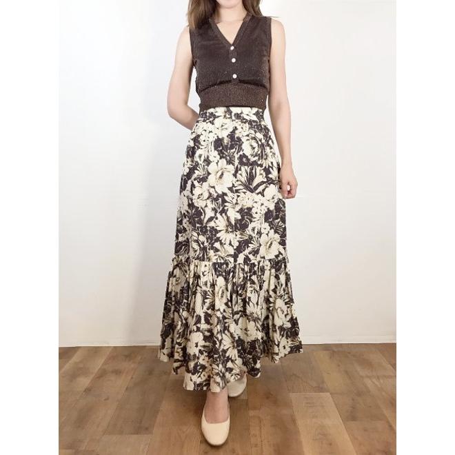 ココディール（COCO DEAL） (セール30%OFF&PT5) 水彩フラワーペプラム