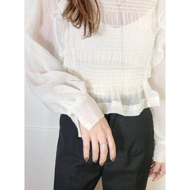 ココディール（COCO DEAL） セール50%OFF! シアーチェックフリル