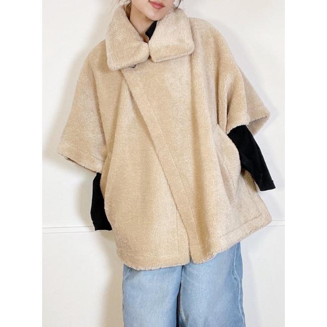 ココディール (プレセール30%OFF) COCODEAL / ボアケープコート ココディール (プレセール30%OFF) COCODEAL / ボアケープコート