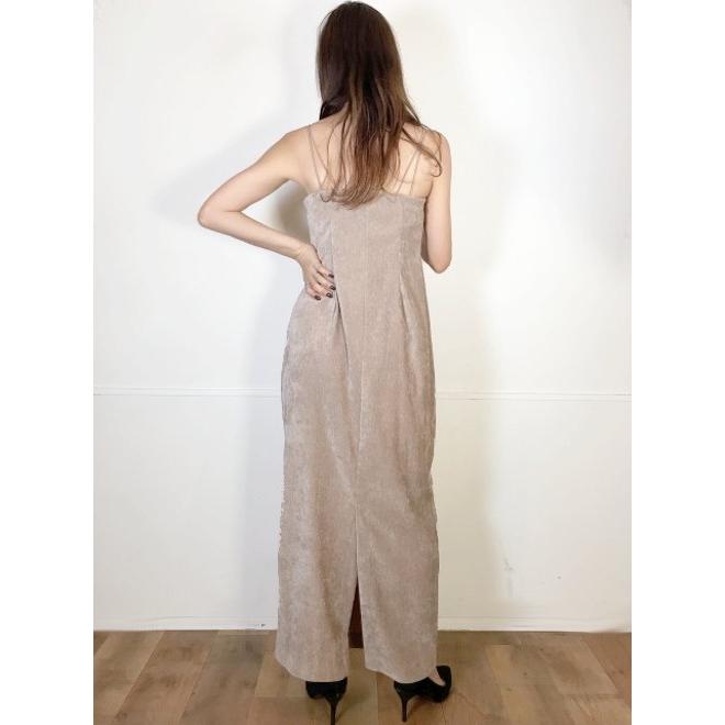 ココディール（COCO DEAL） クラッシュベロアコンパクトカーデ×キャミ