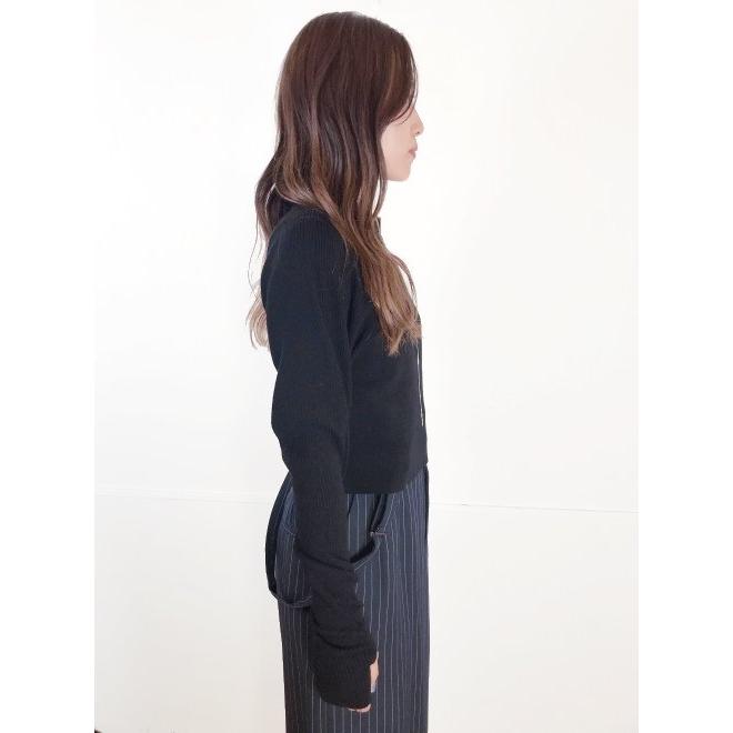 ★新品未使用★COCO DEAL シアースリーブハーフZIPニット hearty-select_73631251