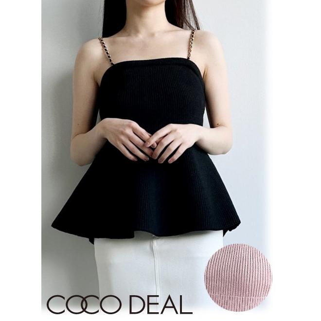ココディール COCODEAL / ペプラムニットキャミソール 24春夏 ココディール COCODEAL / ペプラムニットキャミソール 24春夏