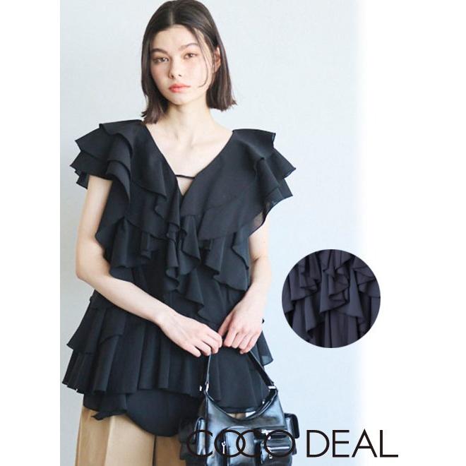 ココディール COCODEAL ラッフルフリルミニワンピース 24春夏