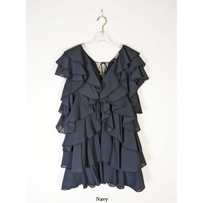 ココディール COCODEAL ラッフルフリルミニワンピース 24春夏