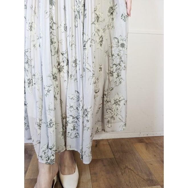 ココディール（COCO DEAL） フラワープリントプリーツワンピース 24春