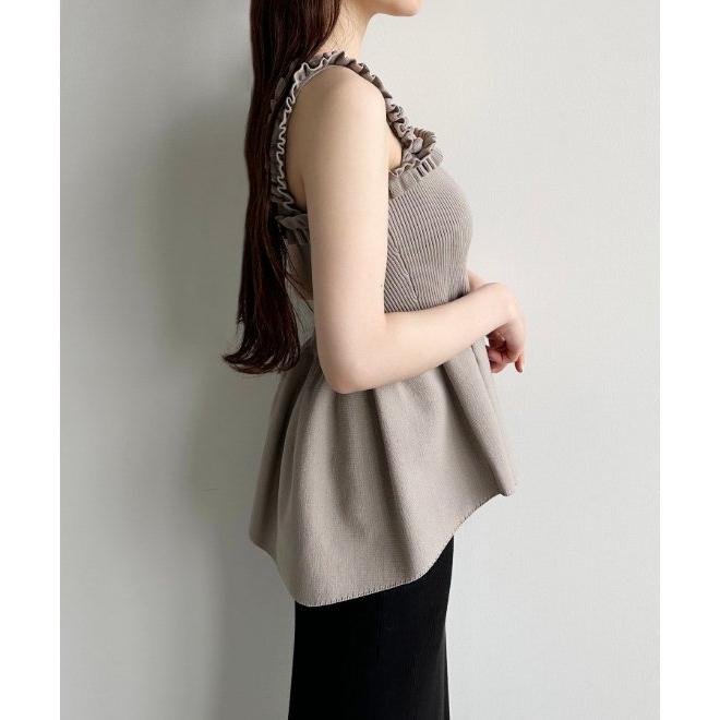 ココディール（COCO DEAL） (セール30%OFF) フリルペプラムニット