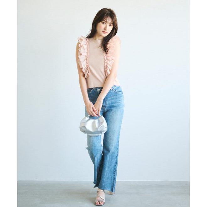 完売色　ココディール　新品タグ付　フリルデザインニットタンクトップ　25ss m14163091895_1.jpg?1750349868